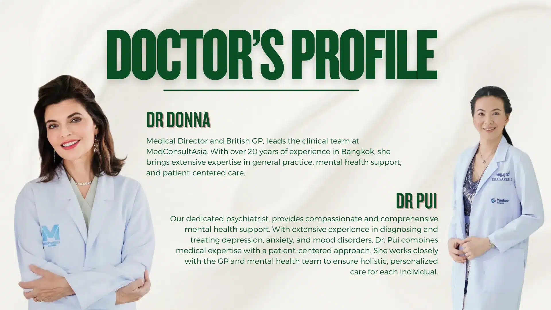 Dr.Donna and Dr.Pui