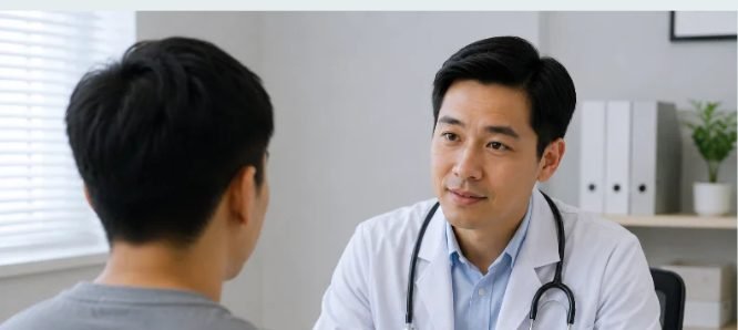 Walk-in Clinic Bangkok 16 Blood-pressure check or a consultation across the desk — no torsos